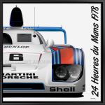 Tableau Porsche 936 Le Mans 1978 existe en laminage bois ou aluminium imprimé.